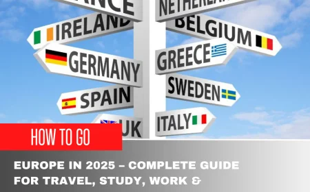 How to Go to Europe in 2025 – Complete Guide for Travel, Study, Work & Schengen Visa