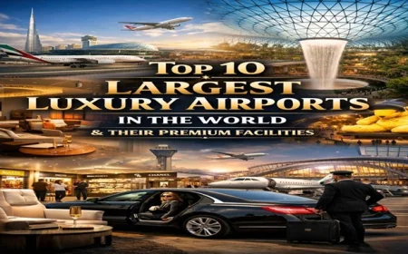 Top 10 Largest Luxury Airports in the World and Their Exclusive Facilities